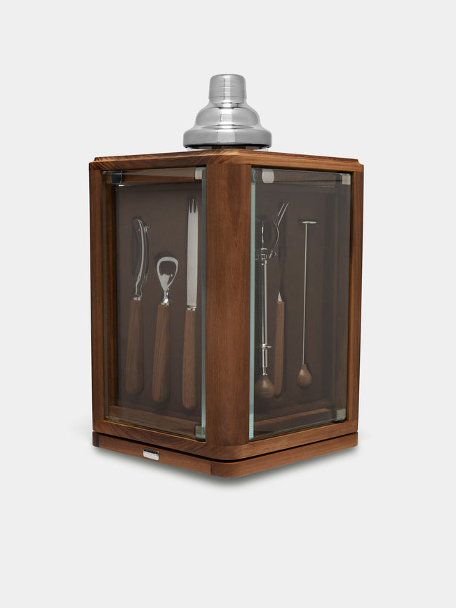 Lorenzi Milano - Walnut Rotating Bar Set -  - ABASK - 