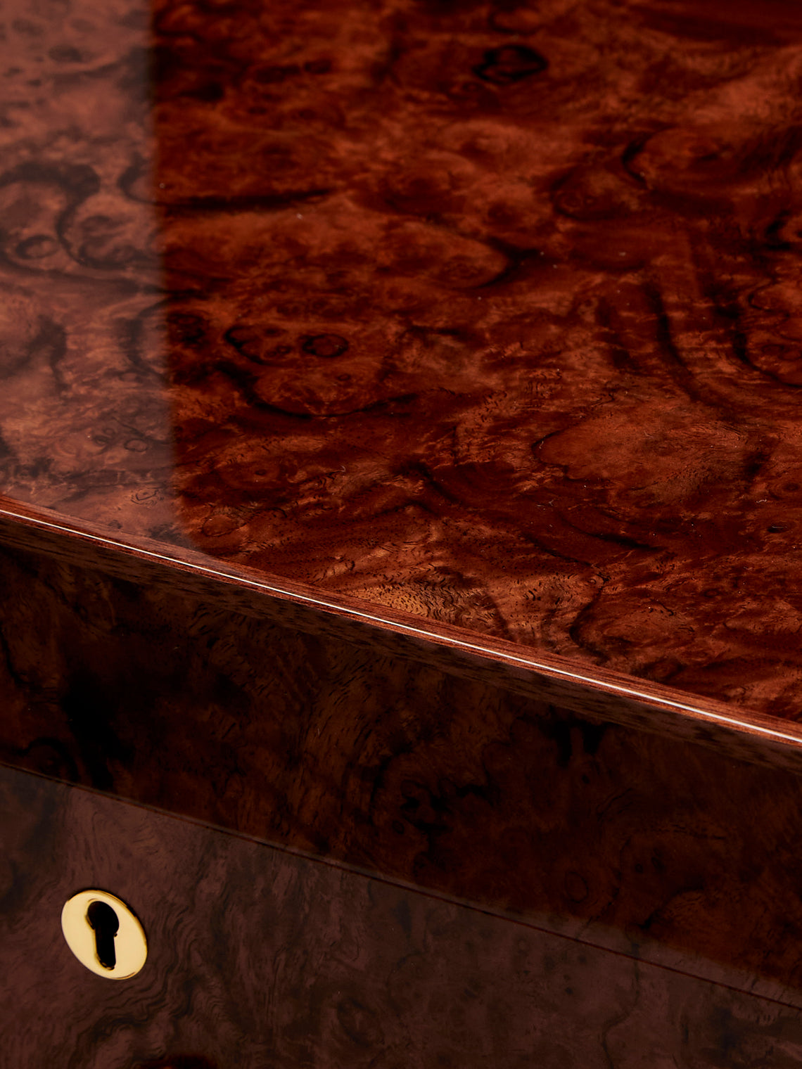 Elie Bleu - Walnut Burl Humidor Case (110 Cigars) - Dark Brown - ABASK