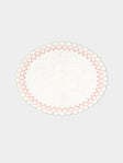 Los Encajeros - Escamas Embroidered Linen Placemats (Set of 4) -  - ABASK - 
