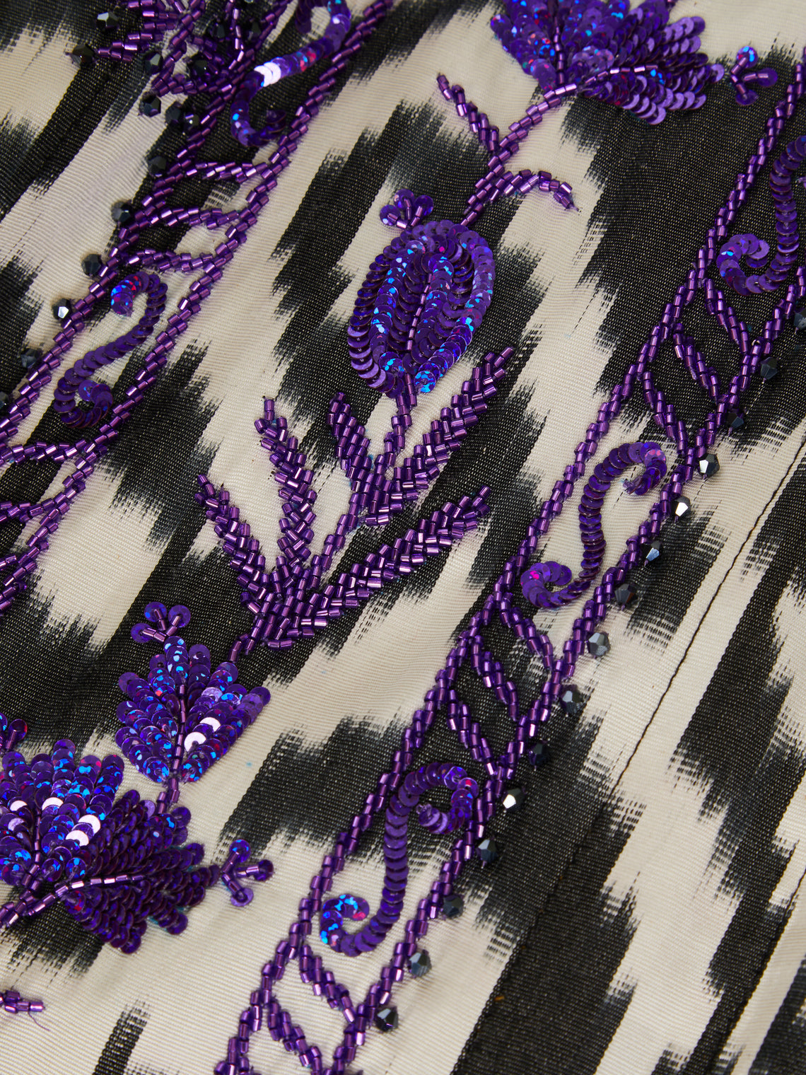 Nazzy Beglari - Hand-Loomed Ikat Silk and Cotton Reversible Robe | One Size -  - ABASK