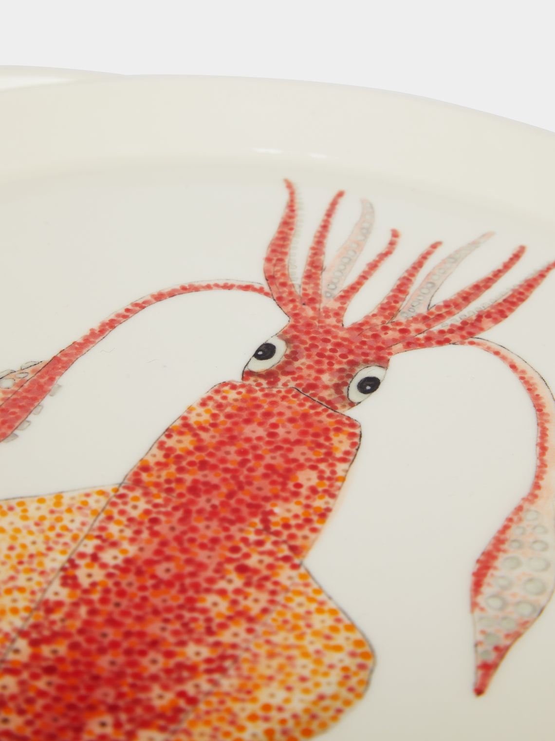 Casa Adams - Mollusc Hand-Painted Porcelain Dinner Plates (Set of 2) -  - ABASK