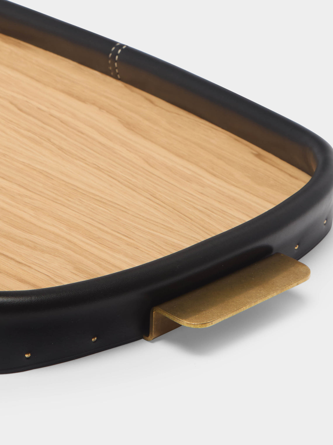 Otis Ingrams - Bolster Leather and Wood Tray -  - ABASK