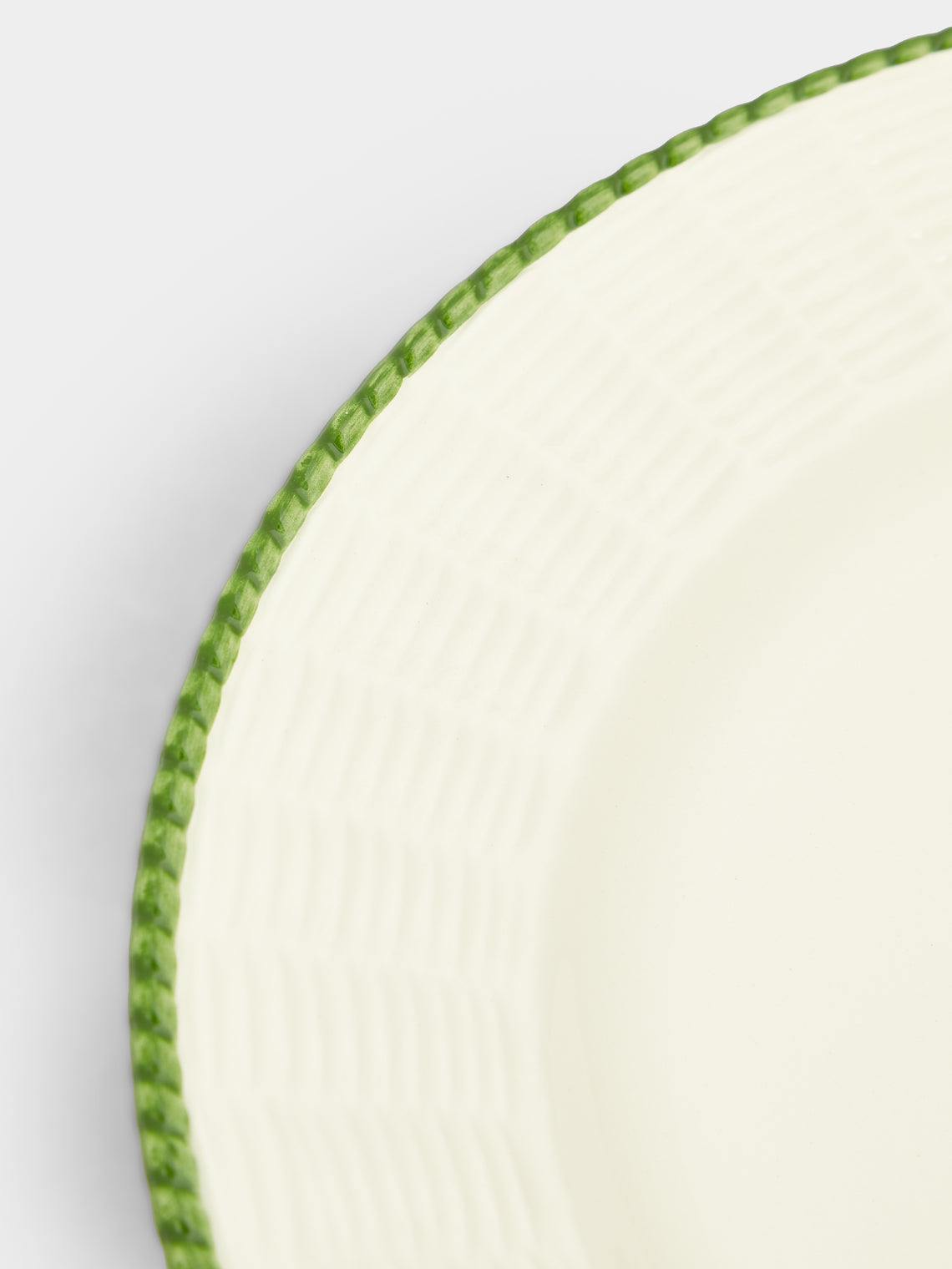 Este Ceramiche - Wicker Hand-Painted Ceramic Dinner Plates (Set of 4) -  - ABASK