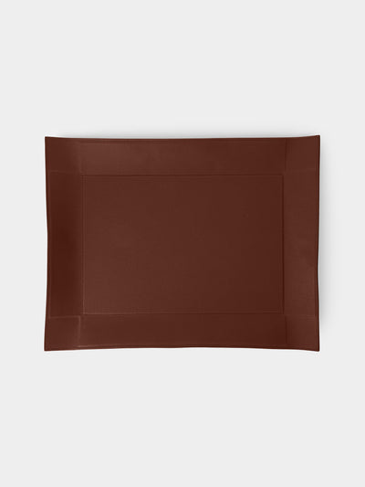 Giobagnara - Jack Leather Extra Large Rectangular Valet Tray - Brown - ABASK - 