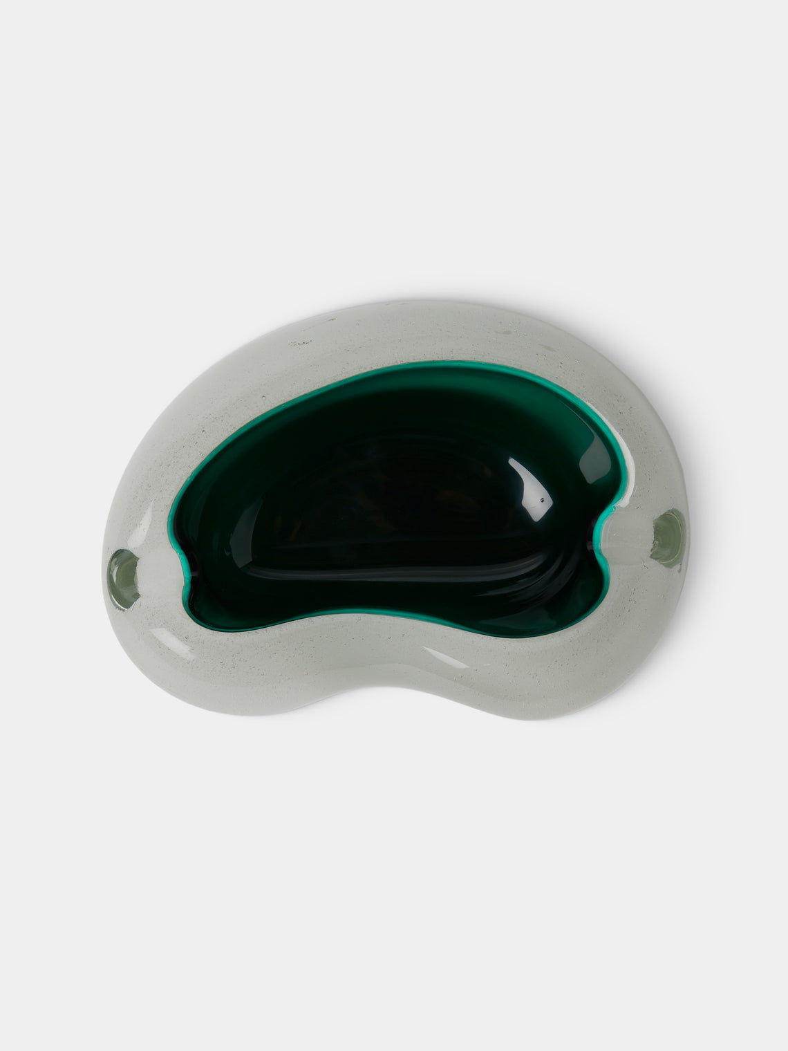 Antique and Vintage - 1950s Seguso Murano Glass Ashtray - White - ABASK