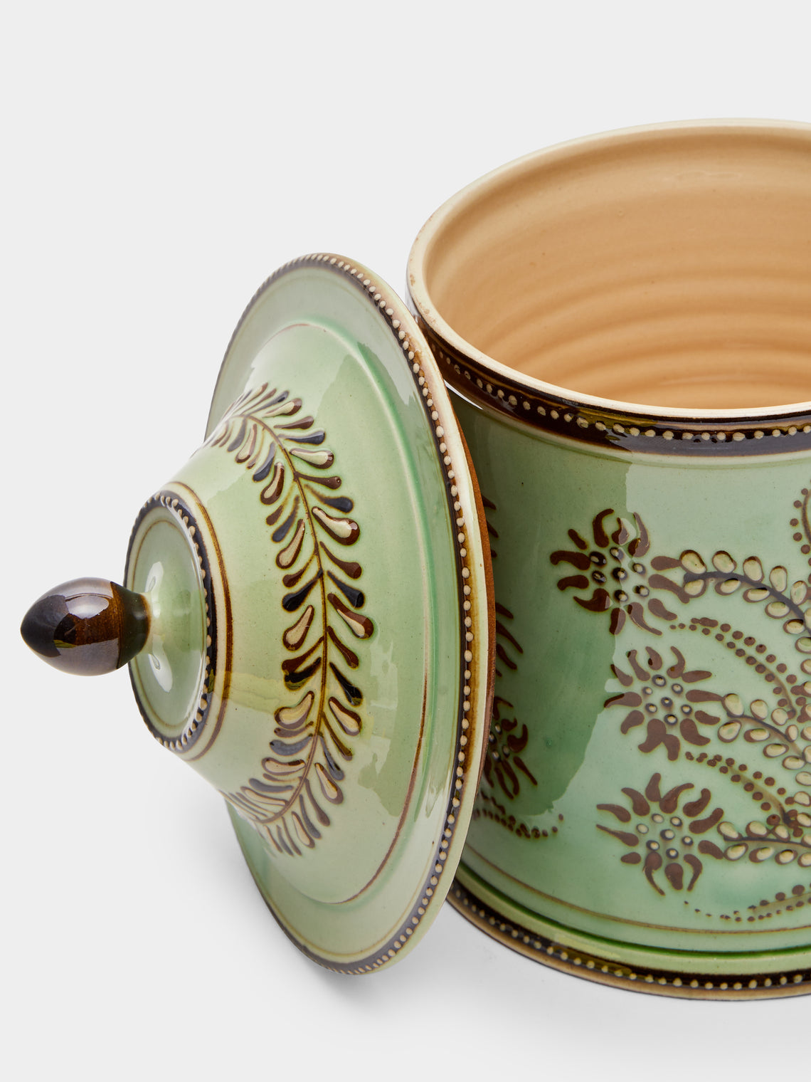 Poterie d’Évires - Flowers Hand-Painted Ceramic Large Jar -  - ABASK