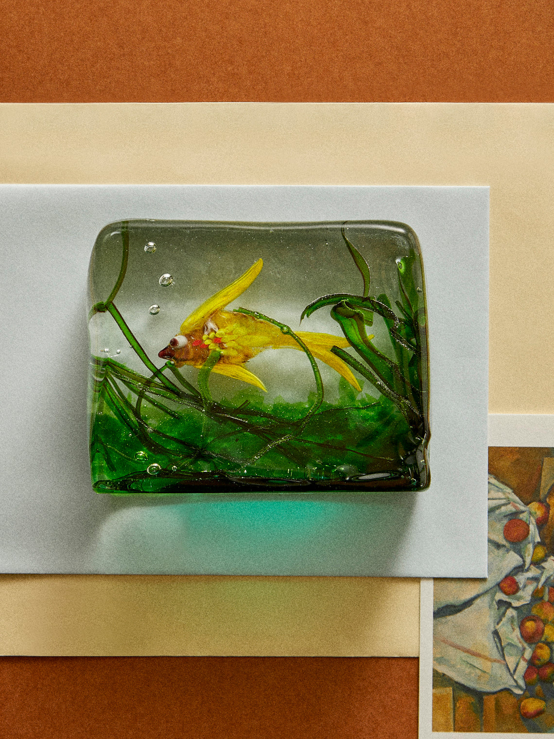 Antique and Vintage - 1940s Alfredo Barbini for Cenedese Fish Murano Glass Paperweight - Multiple - ABASK