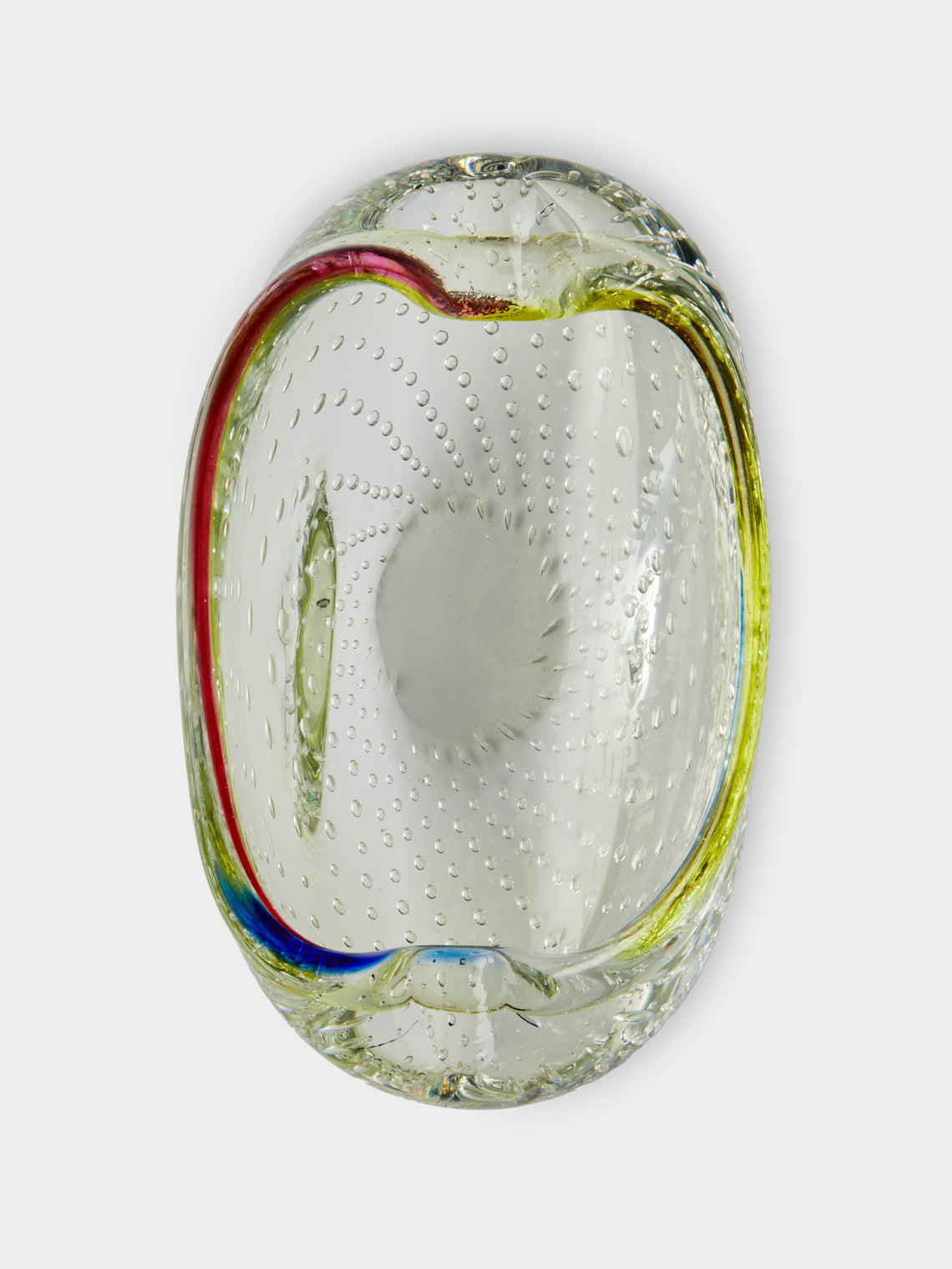 Antique and Vintage - Mid-Century Czech Glass Ashtray - Clear - ABASK