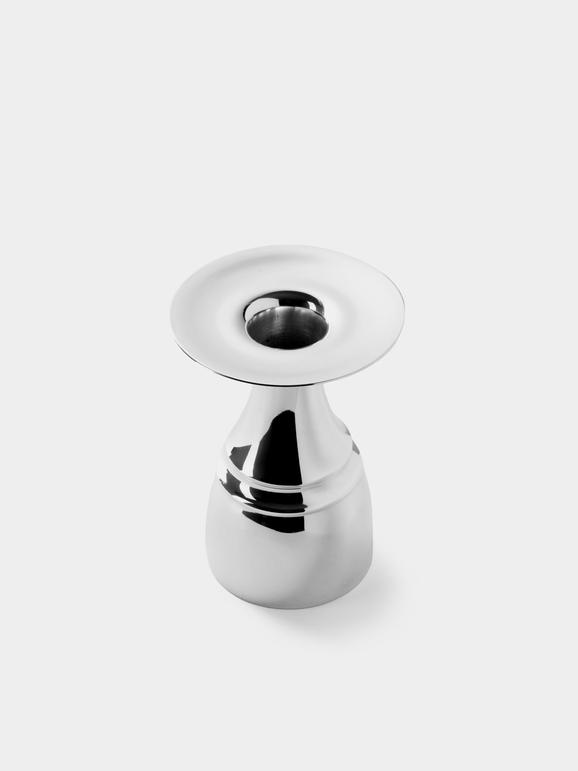 San Lorenzo - 1993 Afra and Tobia Scarpa Pure Silver Vase (5.5in/13.5cm) - Silver - ABASK
