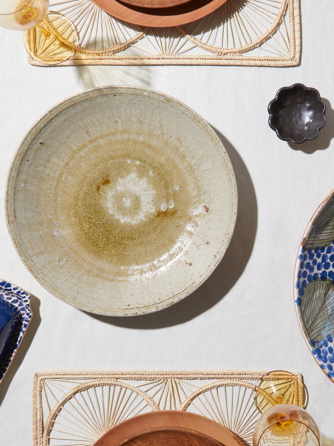 Ingot Objects - Ash-Glazed Ceramic Serving Platter -  - ABASK