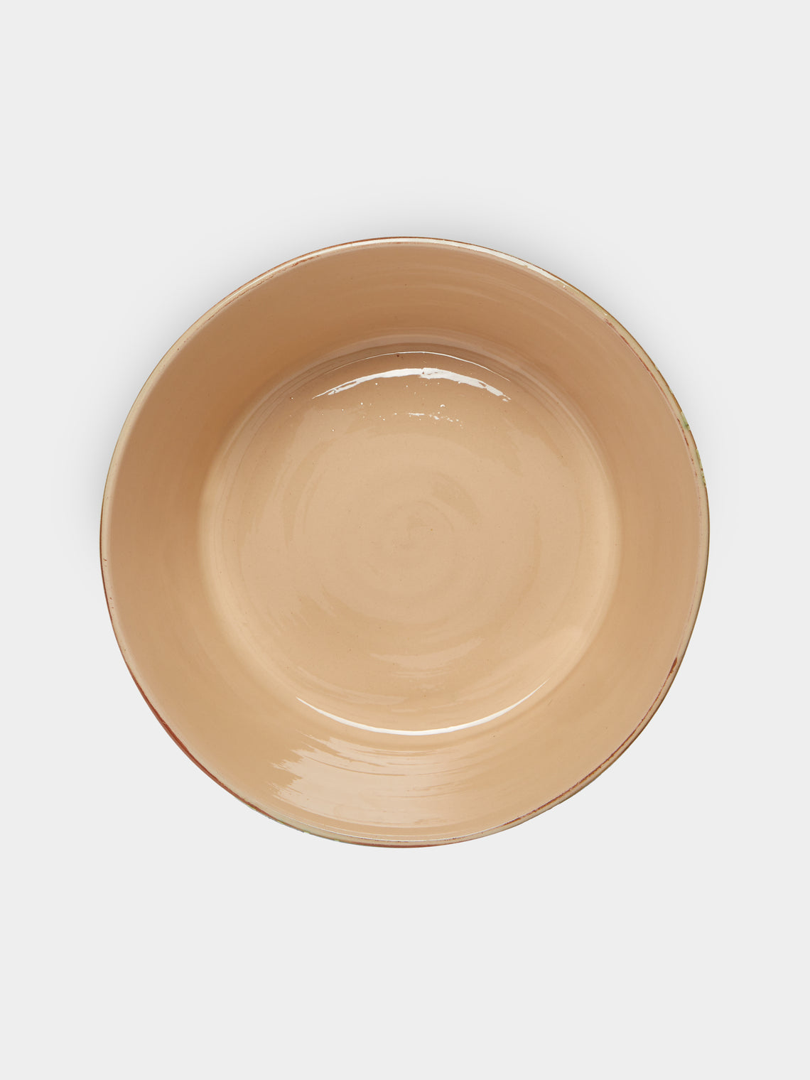 Poterie d’Évires - Flowers Hand-Painted Ceramic Large Handled Serving Bowl -  - ABASK