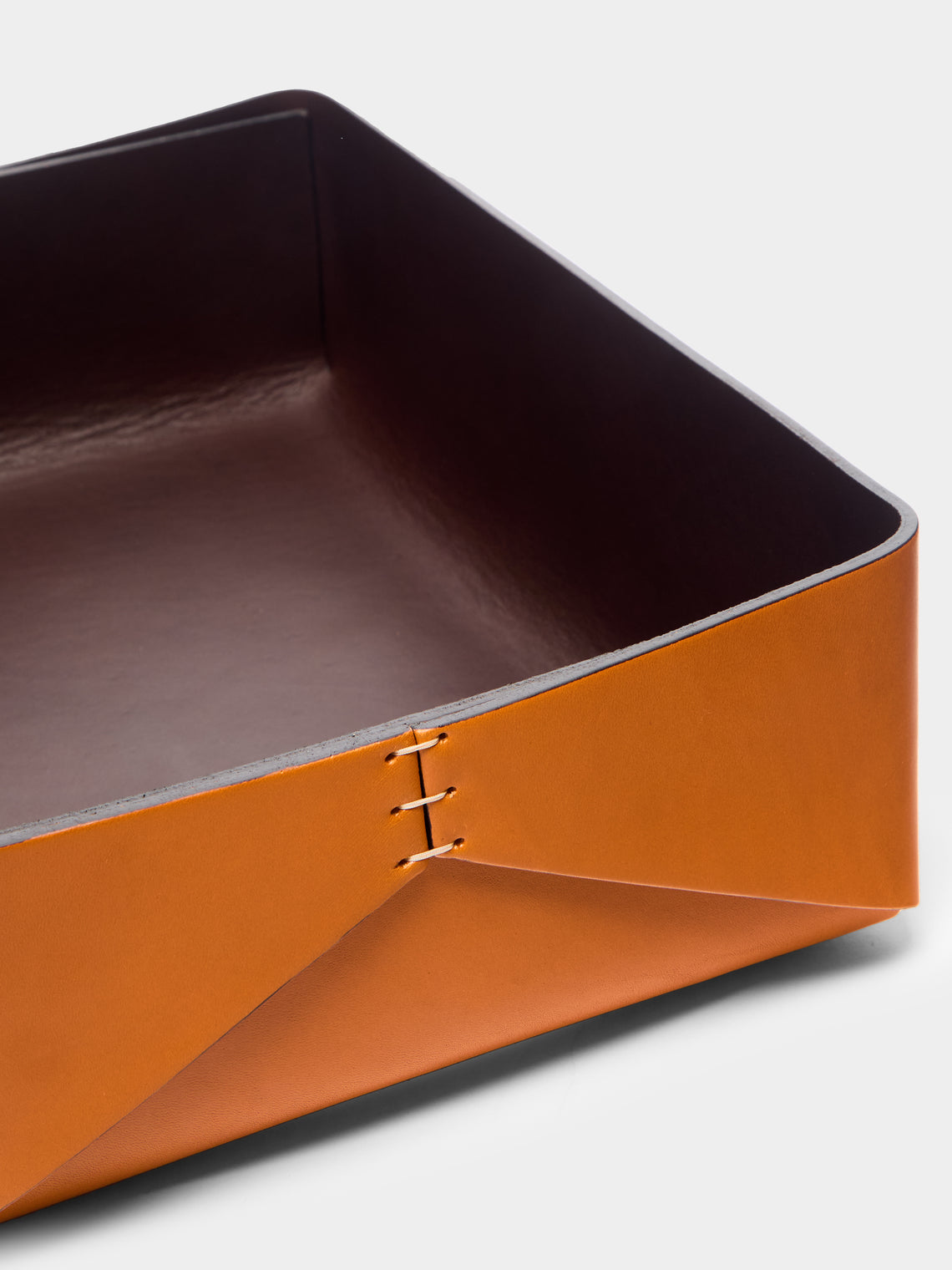 Oscar Maschera - Leather Large Rectangular Box with Lid -  - ABASK