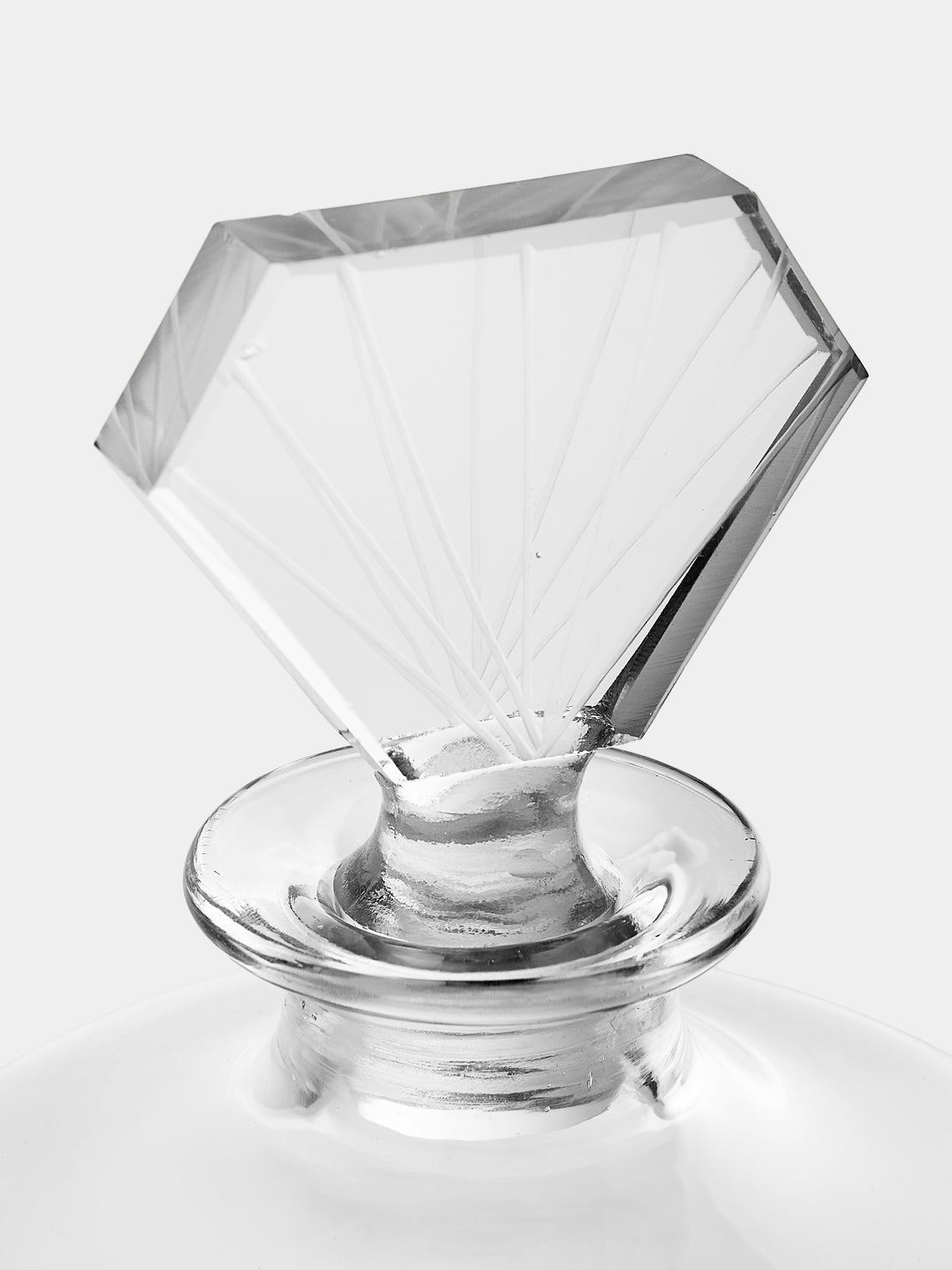 Antique and Vintage - 1920s Saint Louis Crystal Decanter - Clear - ABASK