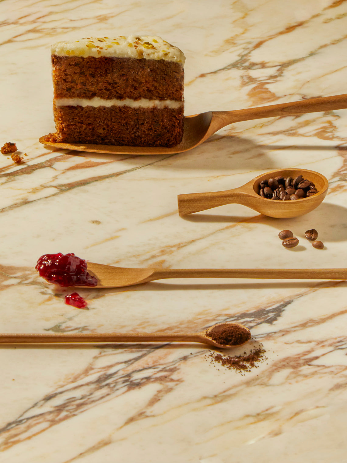 Jaejin Choi - Hand-Carved Birch Mixed Utensils (Set of 4) -  - ABASK