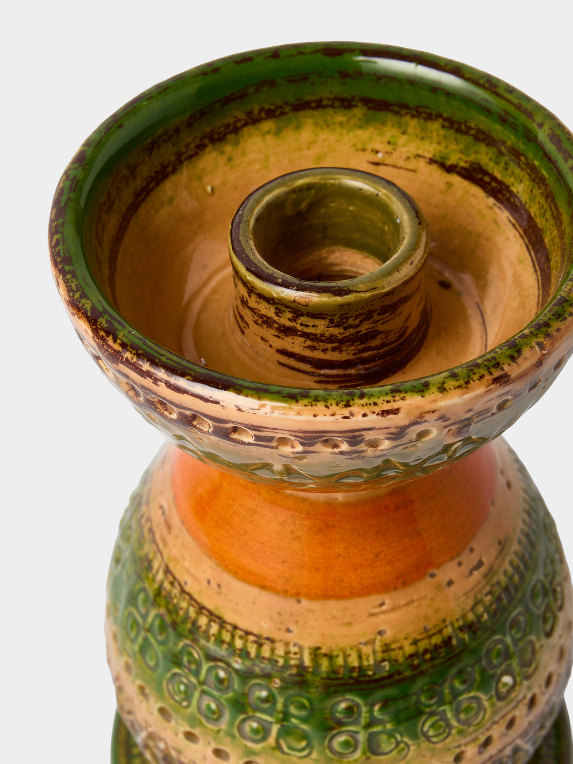 Antique and Vintage - 1970s Bitossi Ceramiche Sahara Ceramic Candlestick - Multiple - ABASK