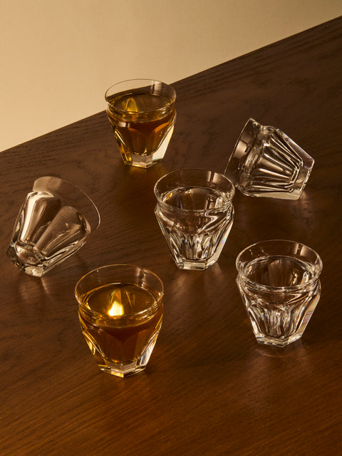 Antique and Vintage - 1970s Baccarat Crystal Liquer Glasses (Set of 6) - Clear - ABASK