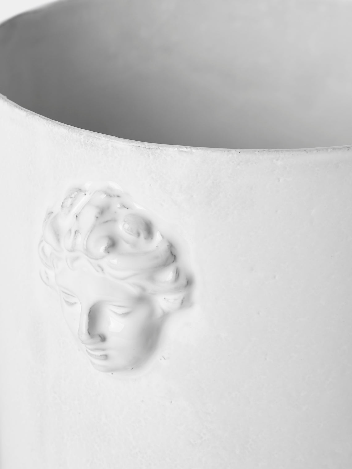 Astier de Villatte - Alexandre Hand-Glazed Ceramic Vase (16in/40.5cm) - White - ABASK