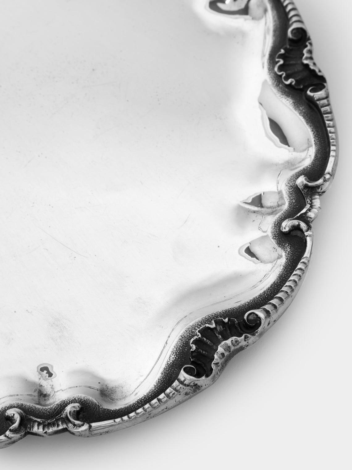 Antique and Vintage - 1980s Solid Silver Tray -  - ABASK