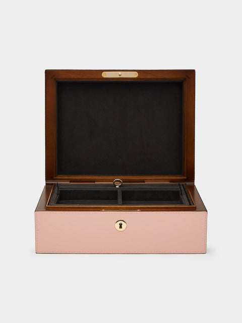 Giobagnara - Leather Jewelry Box - Light pink - ABASK - 