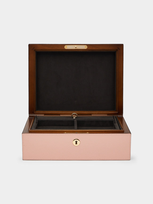 Giobagnara - Leather Jewelry Box - Light pink - ABASK - 