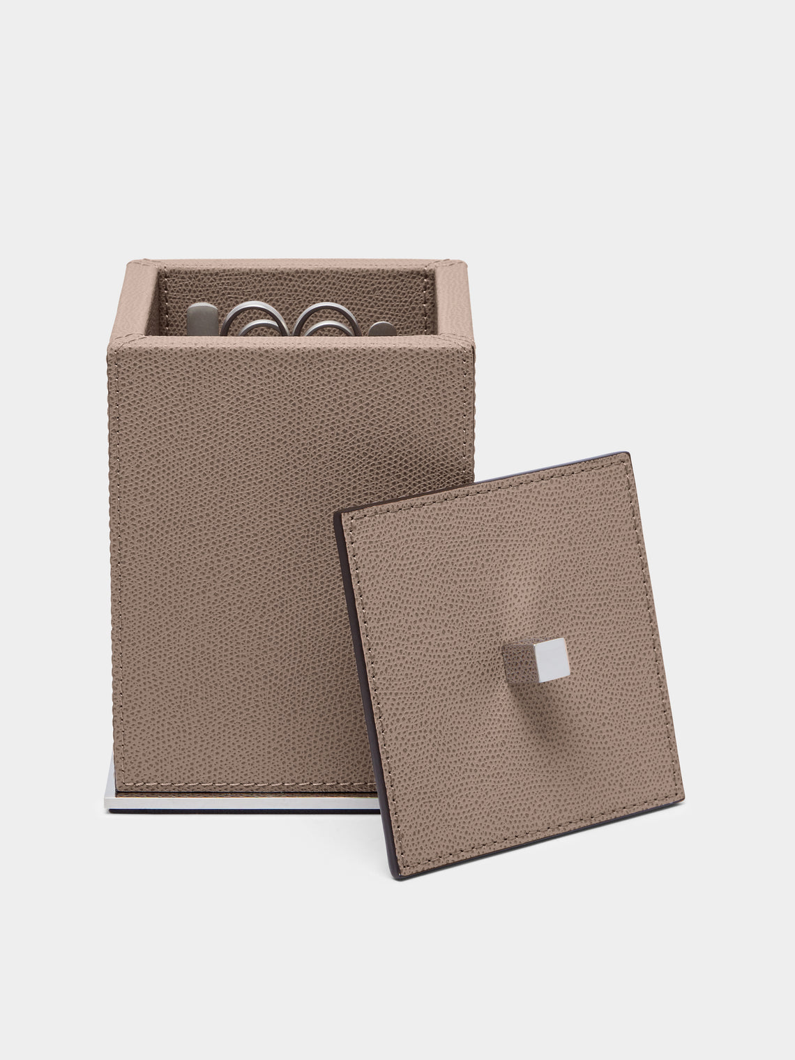 Giobagnara - Firenze Leather Manicure Set - Taupe - ABASK
