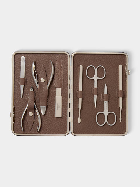F. Hammann - Leather Large Manicure Set - Taupe - ABASK - 