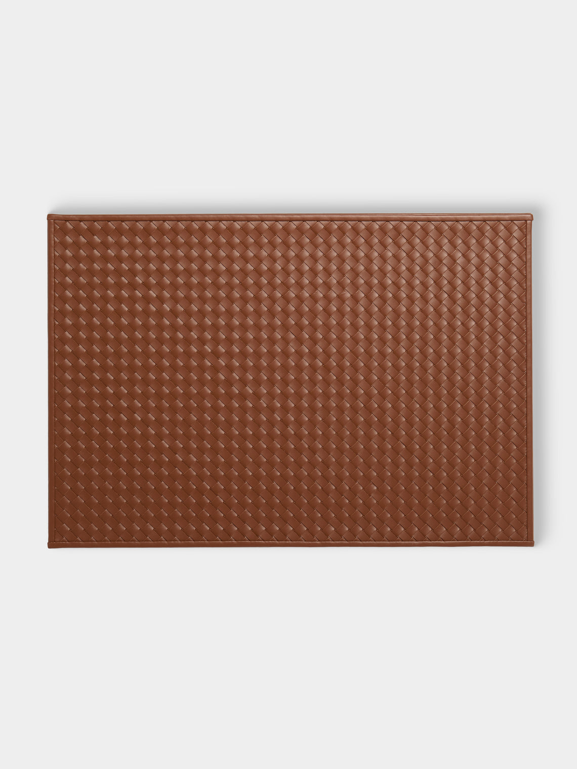 Riviere - Eva Handwoven Leather Backgammon Set - Brown - ABASK