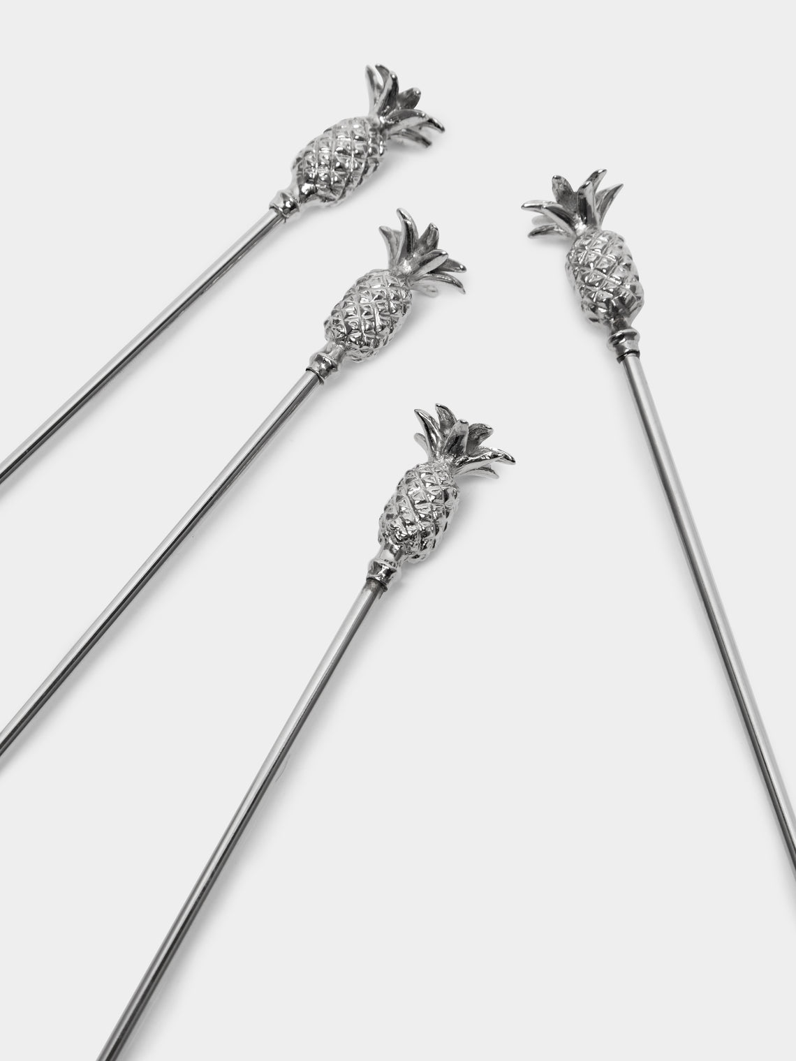 Objet Luxe - Silver-Plated Cocktail Stirrers (Set of 4) -  - ABASK