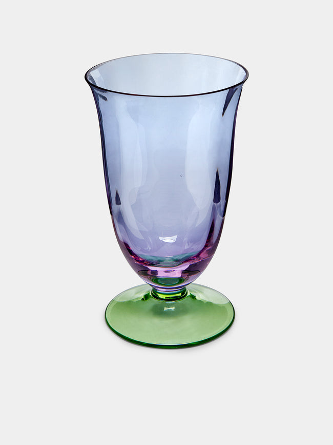 NasonMoretti - Archive Revival 1982 Hand-Blown Murano Water Glasses (Set of 2) - Purple - ABASK