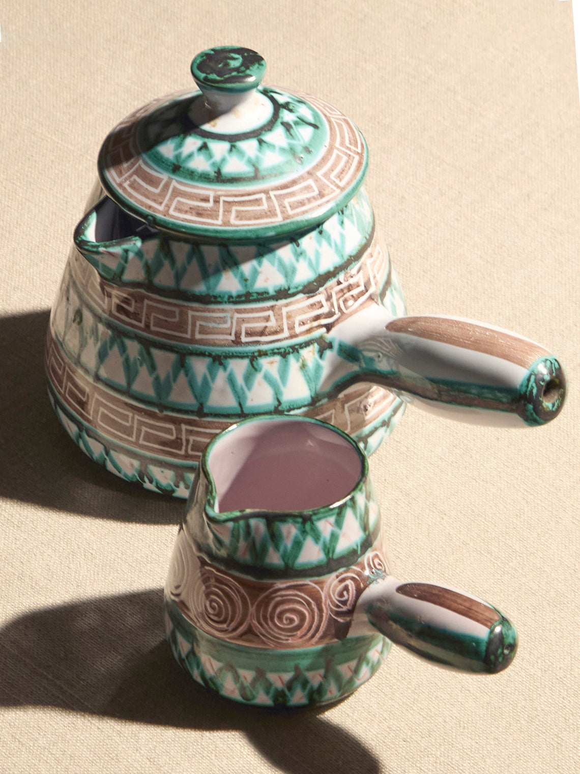 Antique and Vintage - 1950s Robert Picault Ceramic Lidded Jug -  - ABASK