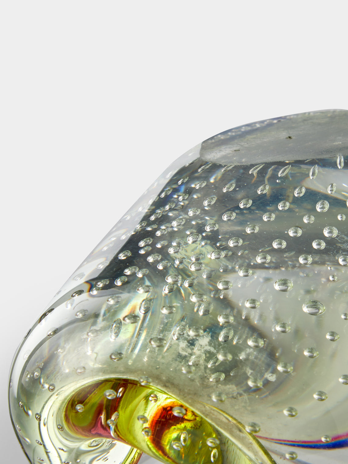 Antique and Vintage - Mid-Century Czech Glass Ashtray - Clear - ABASK