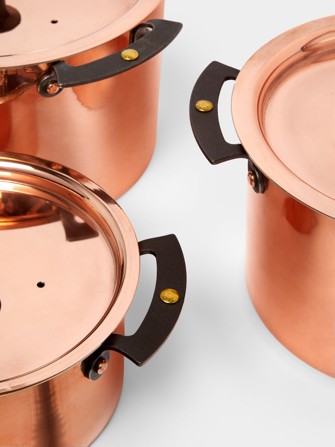 Netherton Foundry - Copper Lidded Stockpots (Set of 3) -  - ABASK