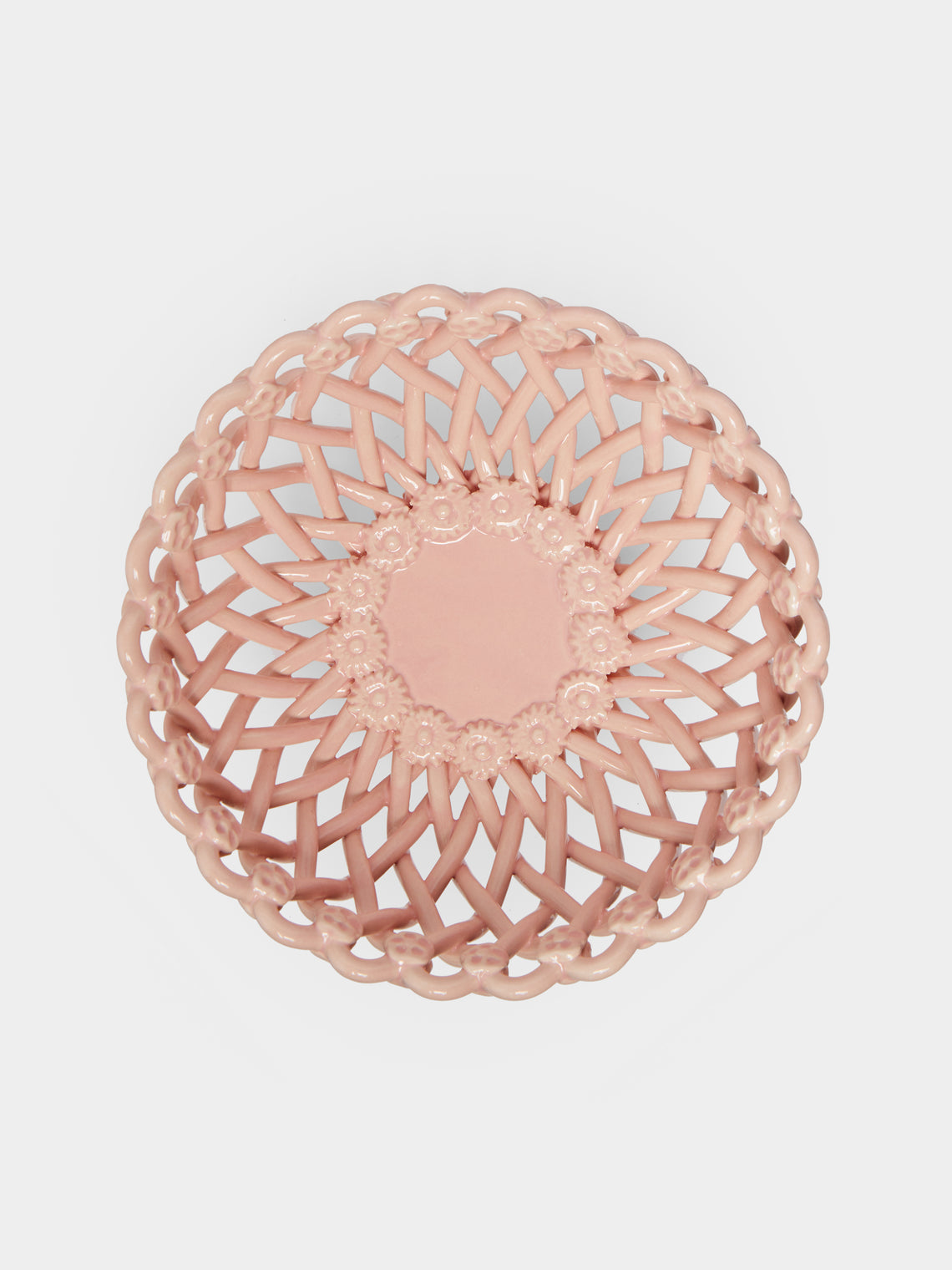 Maison Pichon Uzès - Hand-Glazed Ceramic Braided Raised Bowl -  - ABASK