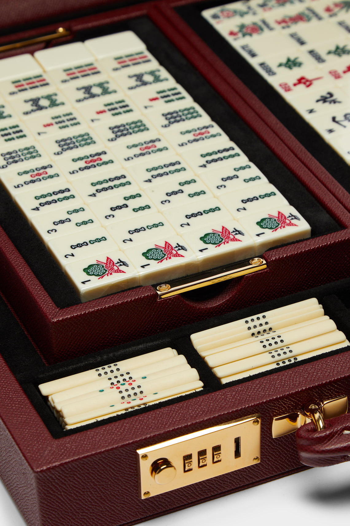 Geoffrey Parker - Leather Mahjong Set -  - ABASK