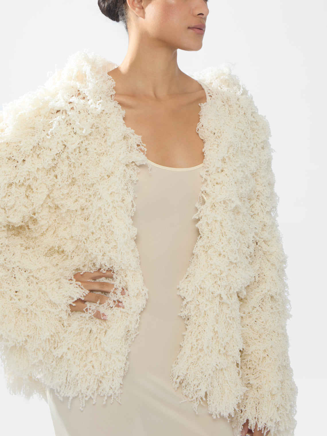 Women's Furry Cashmere Cardigan | Size: S