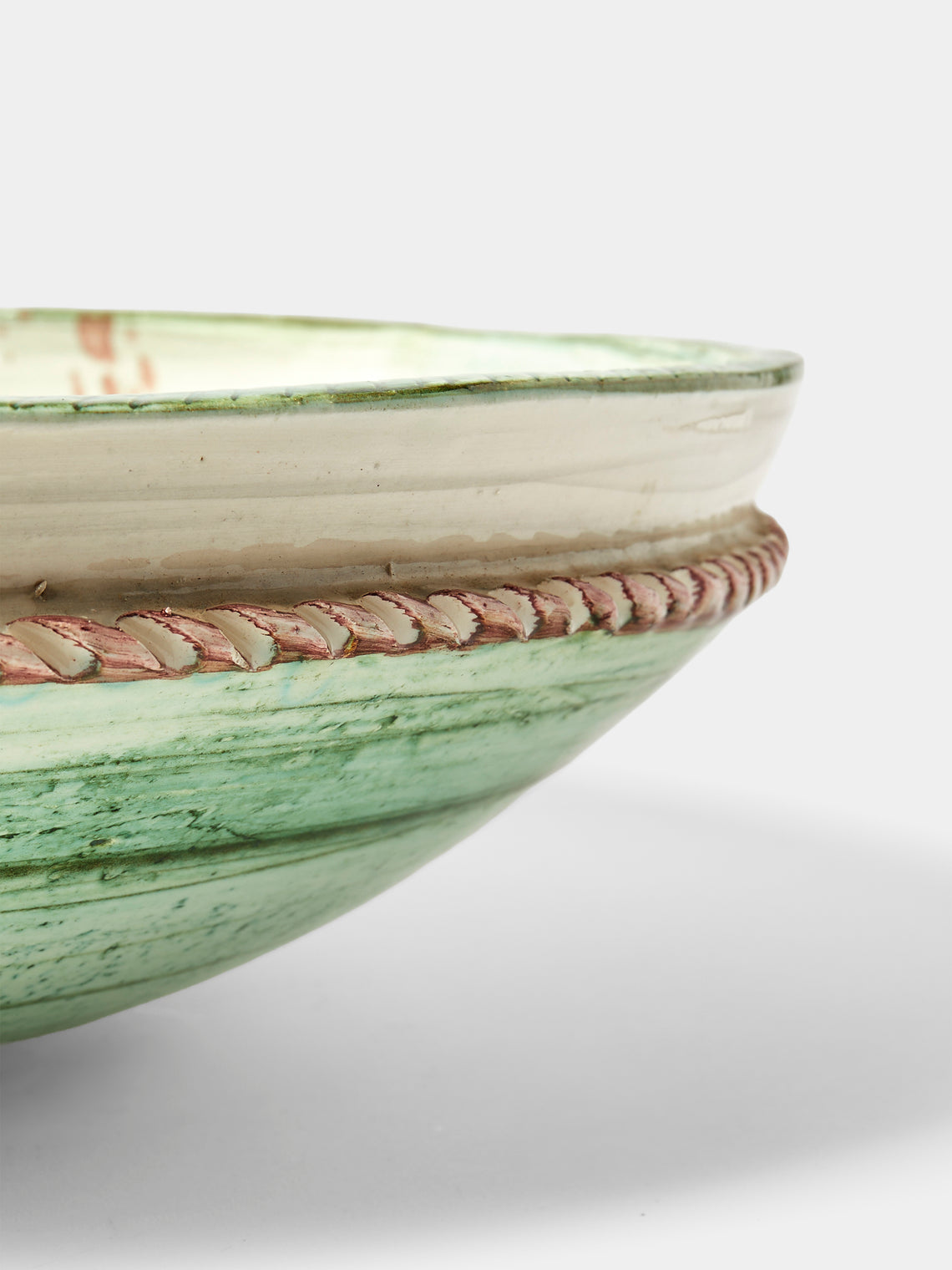 Antique and Vintage - Mid-Century Ceramic Abstract-Pattern Large Serving Bowl - Multiple - ABASK