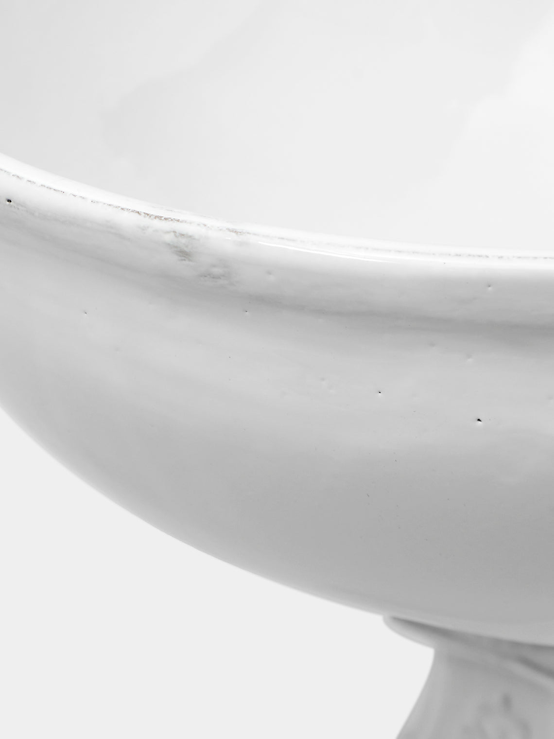 Astier de Villatte - Hand-Glazed Ceramic Large Stand - White - ABASK