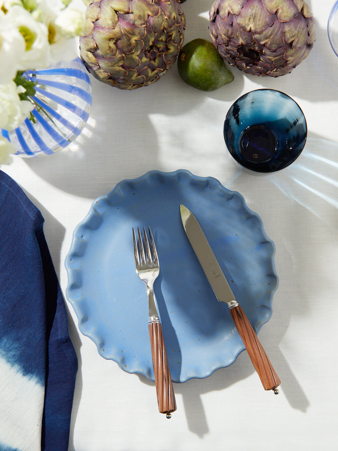 Perla Valtierra - Hand-Glazed Ceramic Side Plates (Set of 4) -  - ABASK