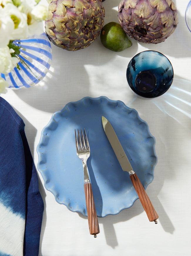 Perla Valtierra - Hand-Glazed Ceramic Side Plates (Set of 4) -  - ABASK