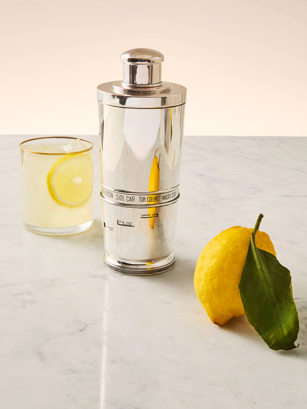 Antique and Vintage - 1940s Malabo Solid Silver Cocktail Shaker - Silver - ABASK