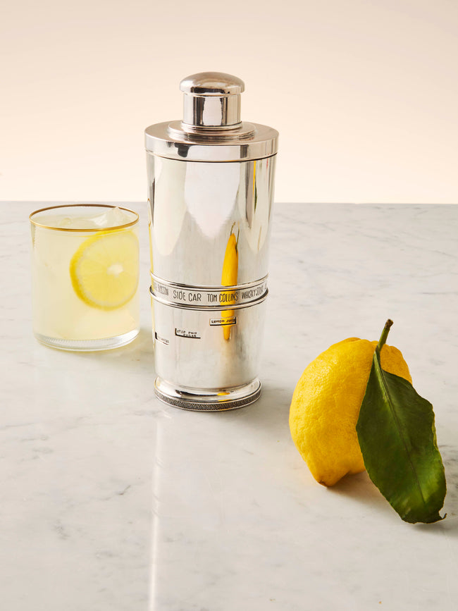 Antique and Vintage - 1940s Malabo Solid Silver Cocktail Shaker - Silver - ABASK