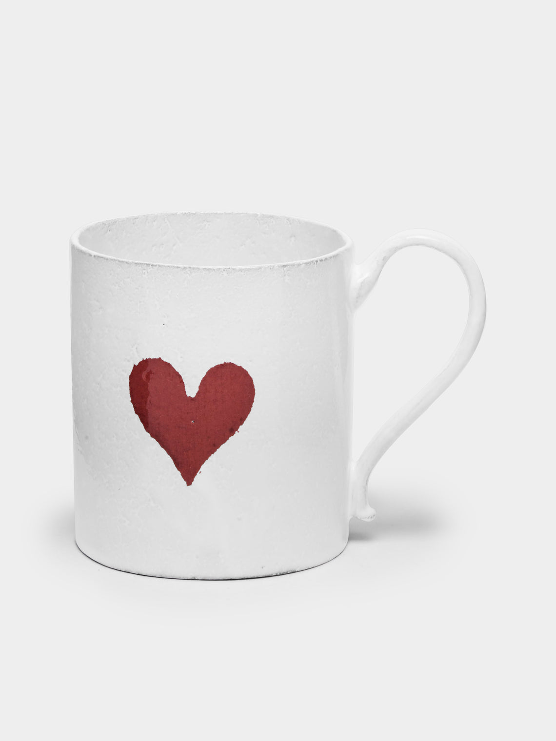 Astier de Villatte - Heart Hand-Glazed Ceramic Mug (Set of 2) - White - ABASK- 