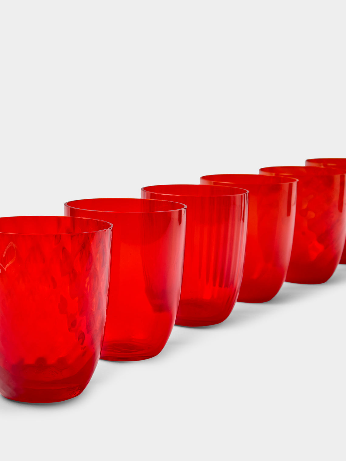 NasonMoretti - Ida Glass Water Tumblers (Set of 6) - Orange - ABASK