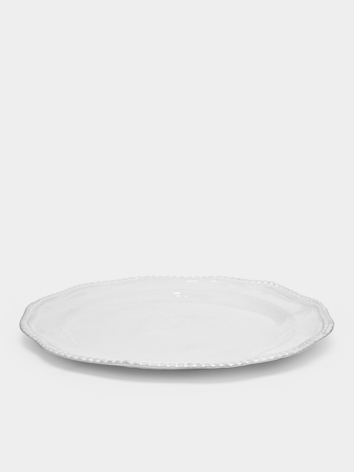 Astier de Villatte - Clarabelle Hand-Glazed Ceramic Dinner Plate (Set of 2) - White - ABASK