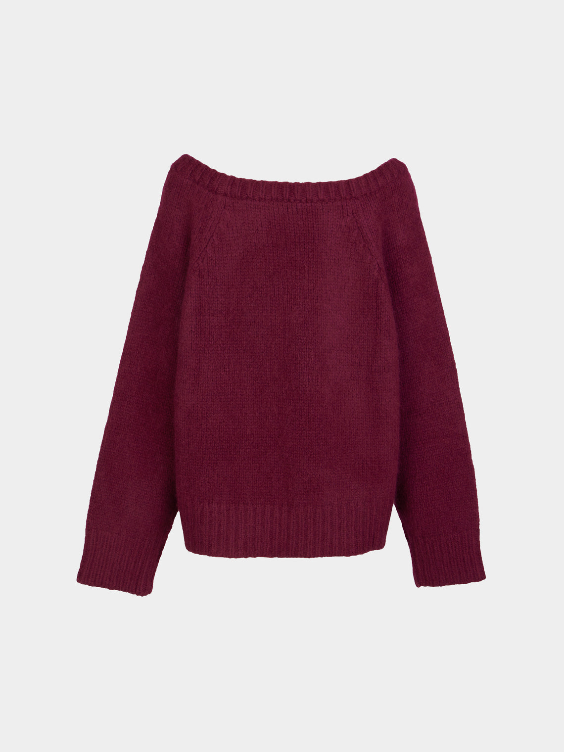 Ryan Roche - Cloud Cashmere and Silk Oversized Boat-Neck Sweater | Size: S - Red - ABASK