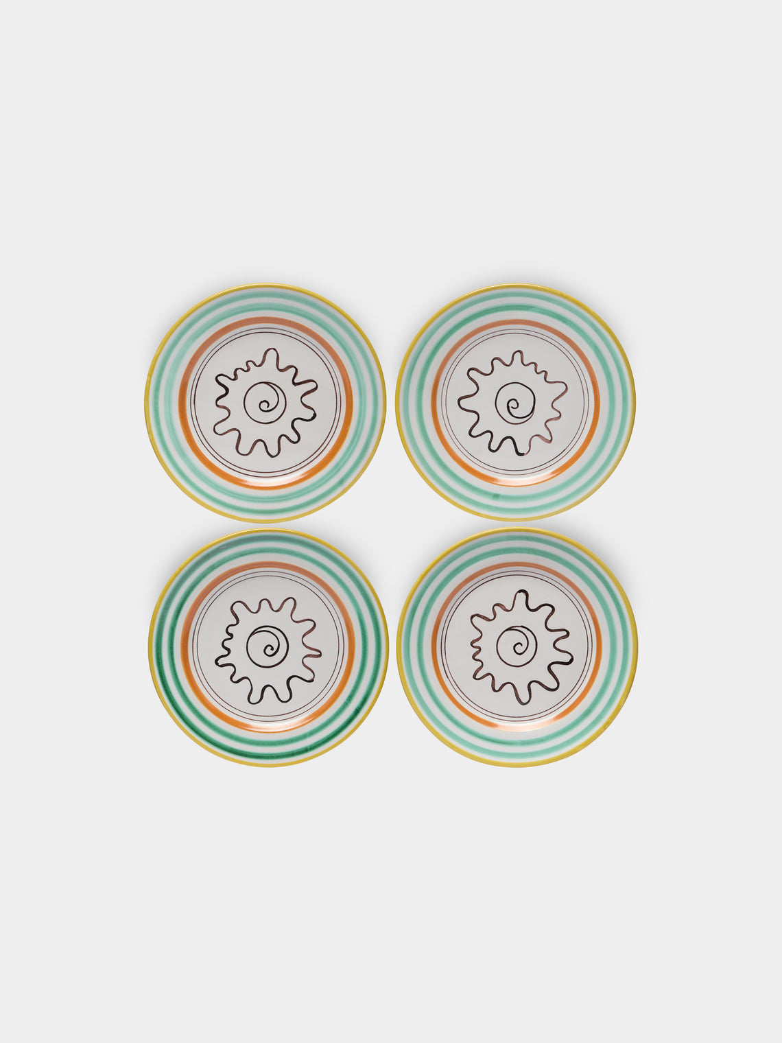 Ceramica Pinto - Vietri Hand-Painted Side Plates (Set of 4) -  - ABASK