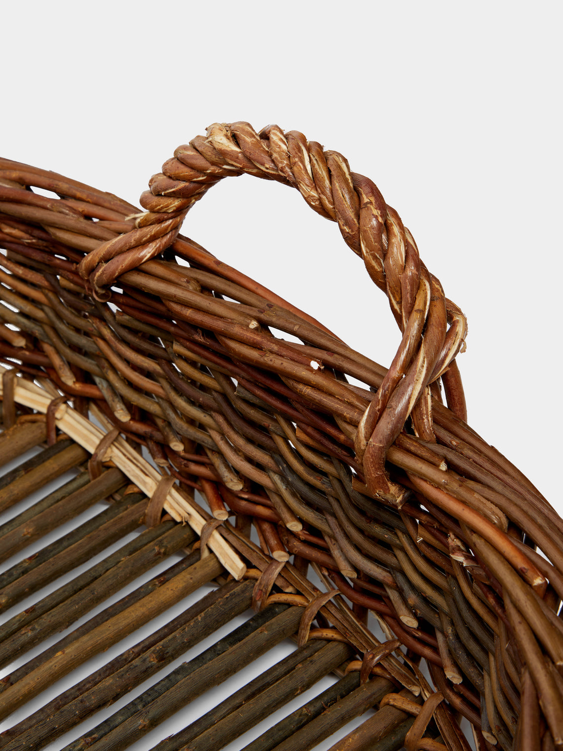 Benjamin Nauleau - Handwoven Willow Large Oval Tray -  - ABASK