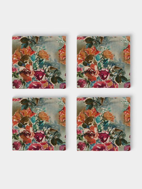 The House of Lyria - | Set of 4 | Linen Napkins - Multiple - ABASK - 