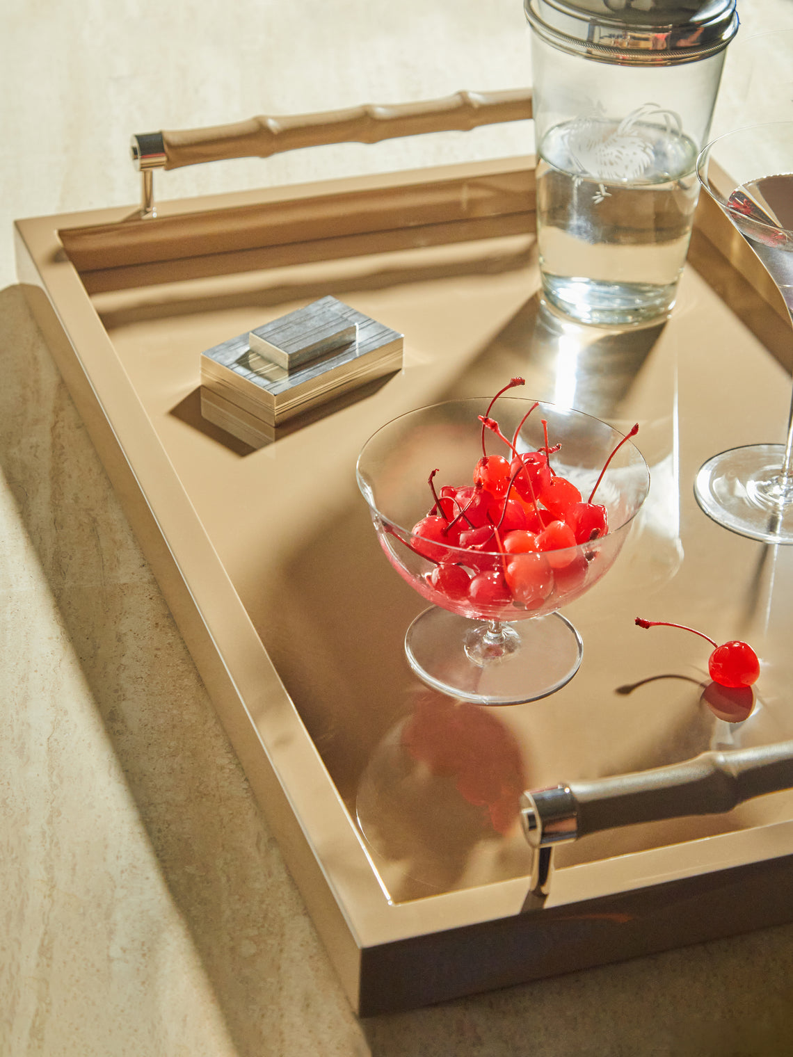 Riviere - Lacquered Leather Tray -  - ABASK