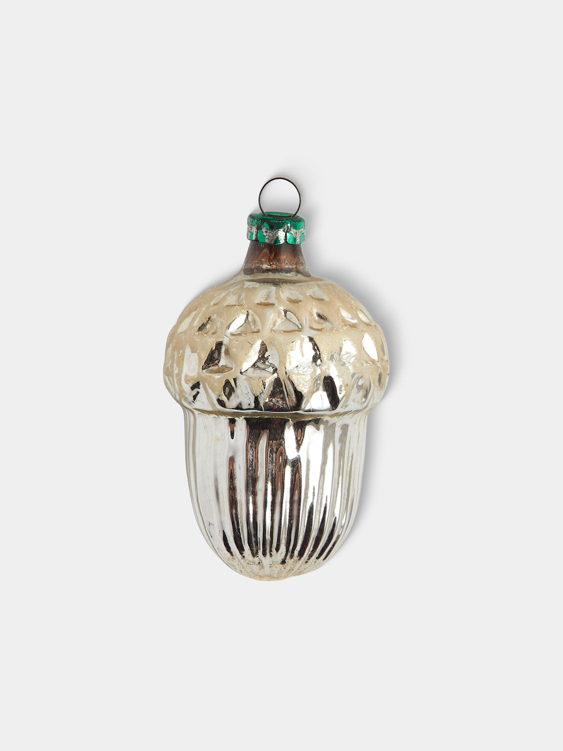 Antique and Vintage - Early-20th-Century Desserts Glass Baubles (Set of 12) - Silver - ABASK